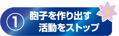 胞子を作り出す活動をストップ