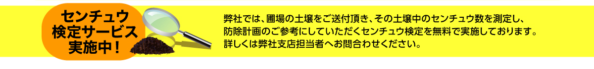 センチュウ検定サービス実施中！